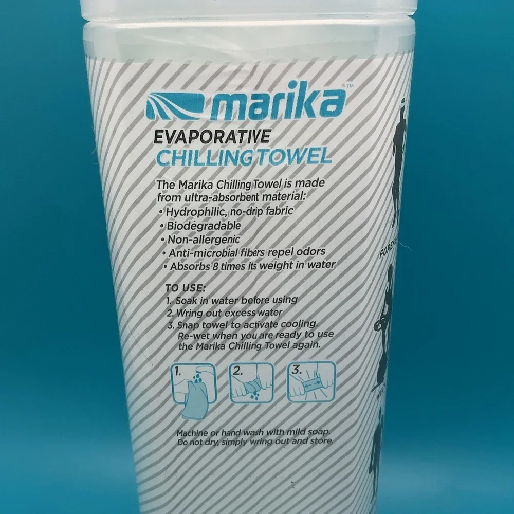 Marika Evaporative‎ 13x31 Chilling Towel/ Green, Anti-Microbial, Non-Allergenic